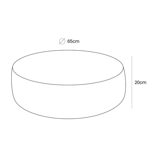 Esthétique Poef Rond