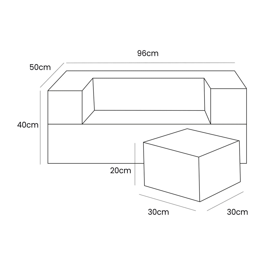 Esthetische Kinder Speel Sofa Bruin