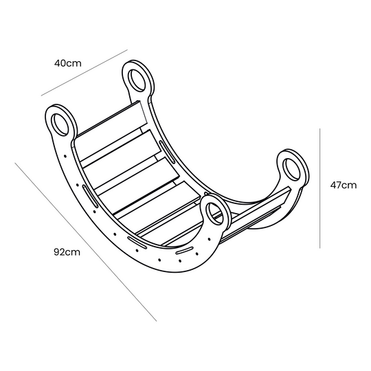 Medium Dream Rocker Classic Hout & Ladder