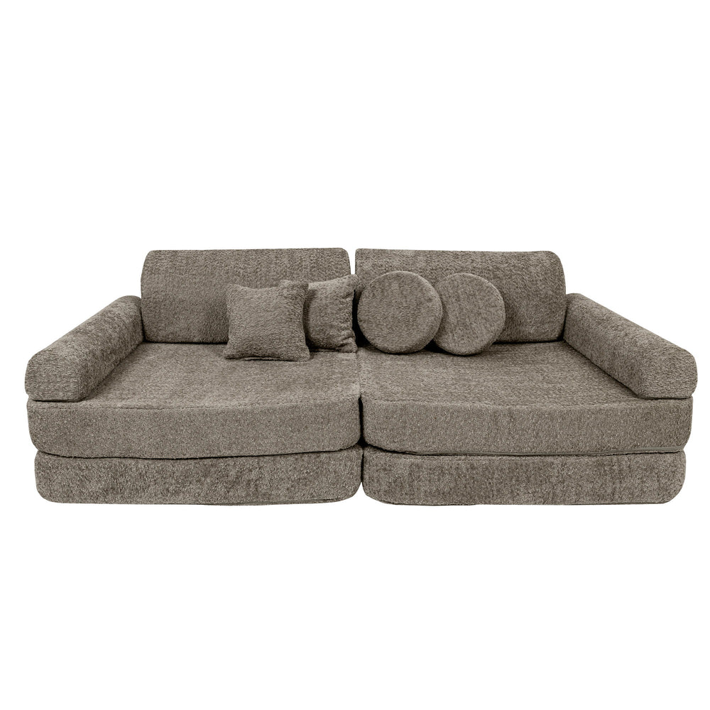 Play Sofa Premium Boucle Brown Beige