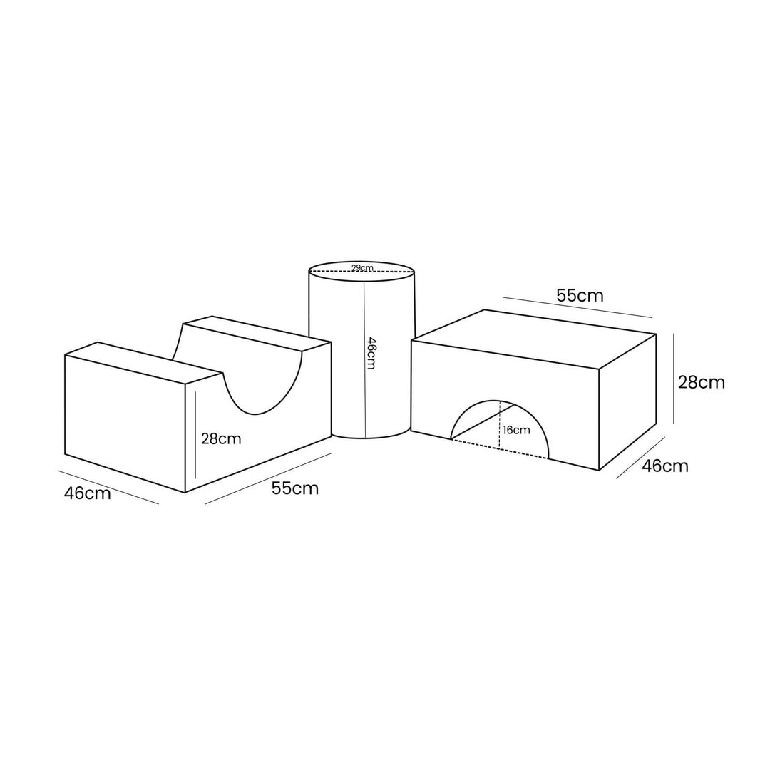 Bearly Shape Set - 3 Elementen Wit