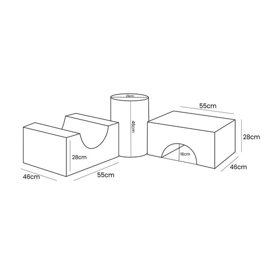 Bearly Shape Set - 3 Elementen Wit