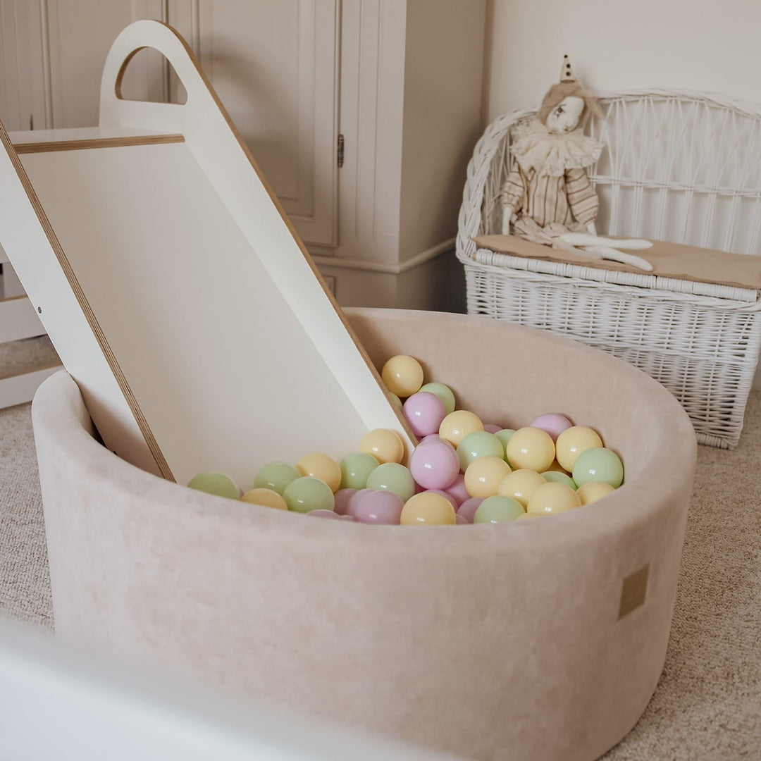 Spring Velvet Ecru Ball Pit Set - Complete Set With 250 Balls