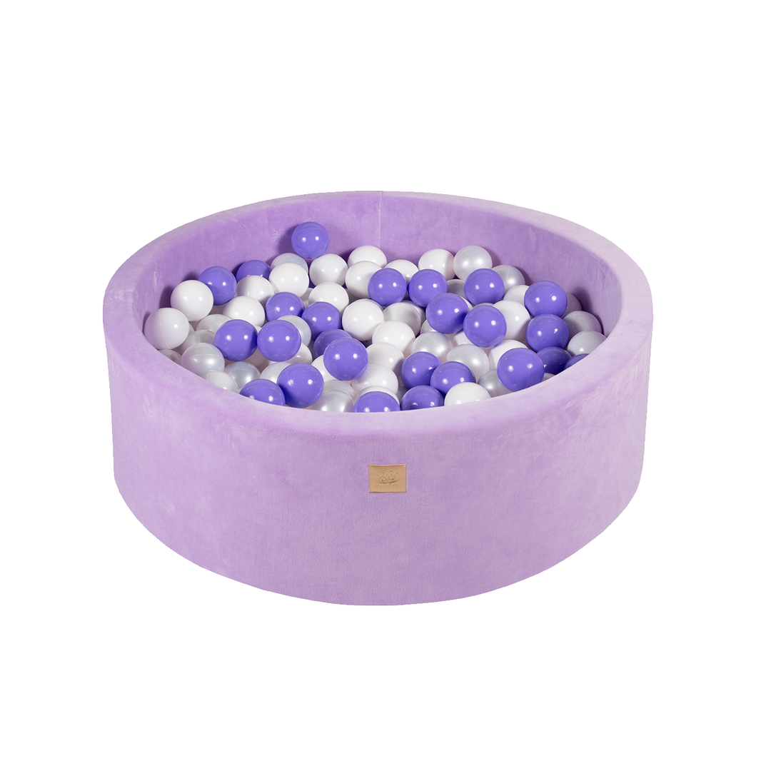 Fluwelen Lavender Ballenbak - Complete Set Met 250 Ballen