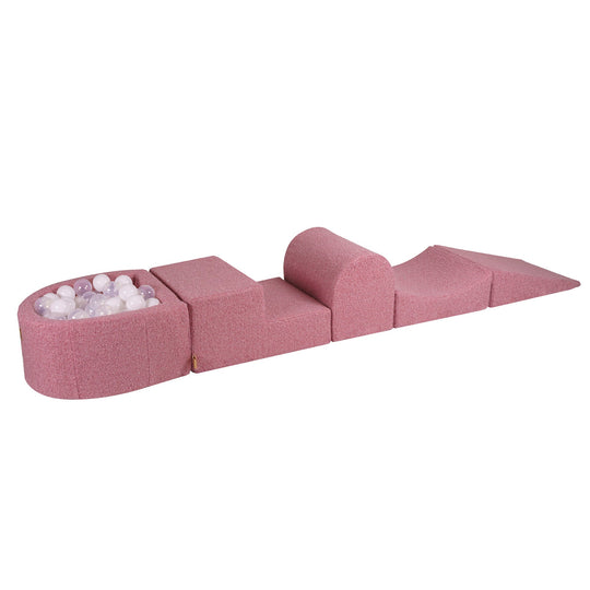 Boucle Pink Foam Play Set with Small Ball Pit With 100 Balls