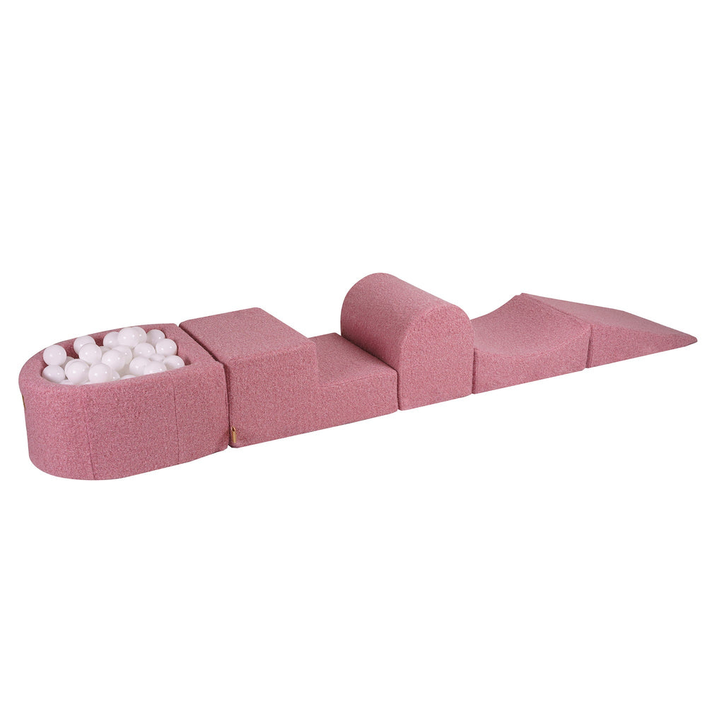 Boucle Pink Foam Play Set with Small Ball Pit With 100 Balls