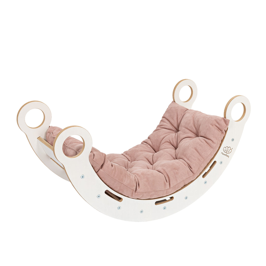 Grote Dream Rocker Wit Hout & Glijbaan