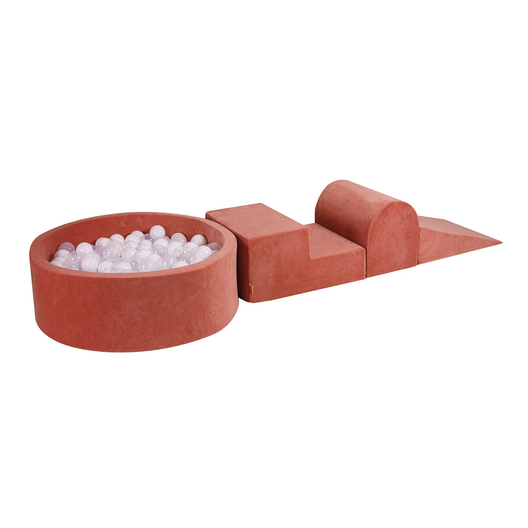 Velvet Masala Red Foam Play Set with Round Ball Pit