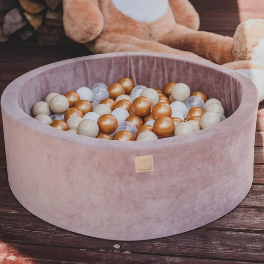 Velvet Teddy Ball Pit- Complete Set With 250 Balls