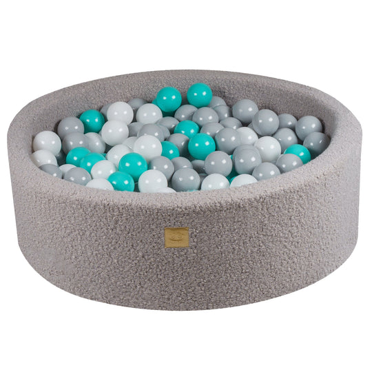 Boucle Gray Round Ball Pit