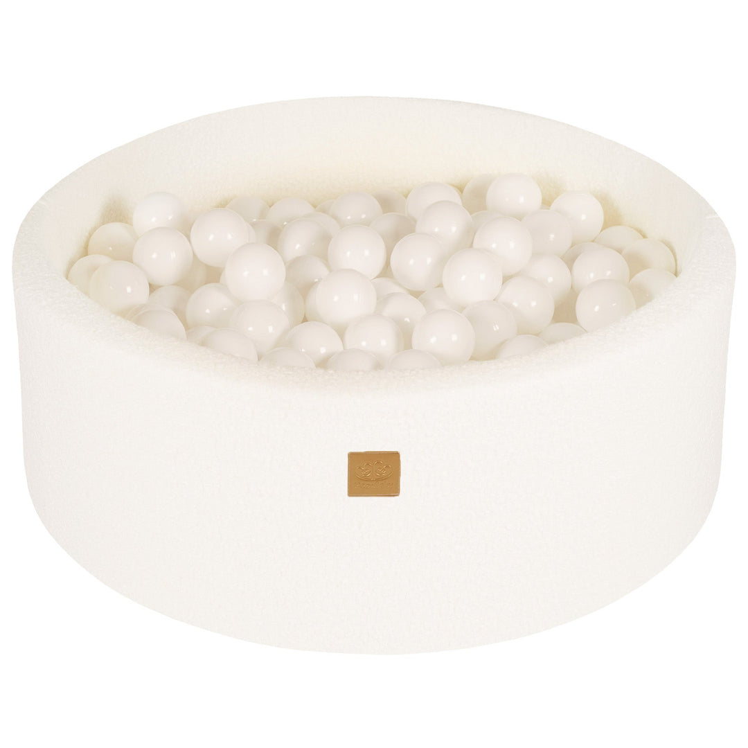 Boucle White Round Ball Pit