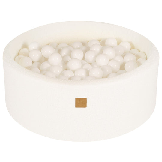 Boucle White Round Ball Pit