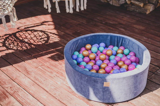 Velvet Blue-Gray Ball Pit