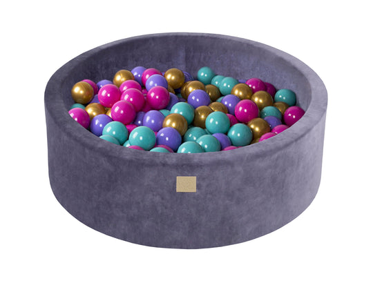 Velvet Blue-Gray Ball Pit