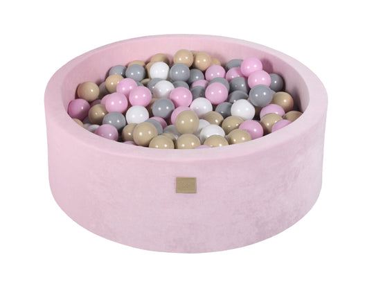 Velvet Pastel Pink Ball Pit