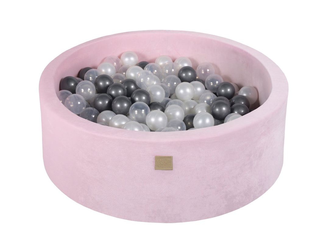 Velvet Pastel Pink Ball Pit