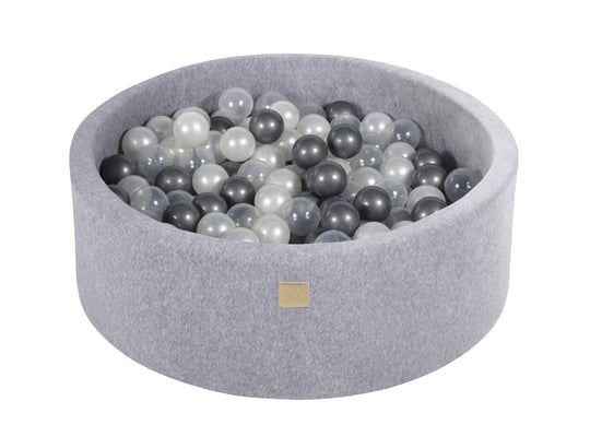 Velvet Light Gray Ball Pit