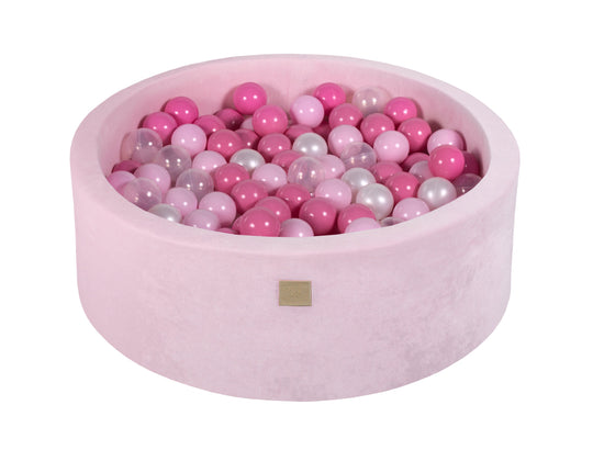 Velvet Pastel Pink Ball Pit