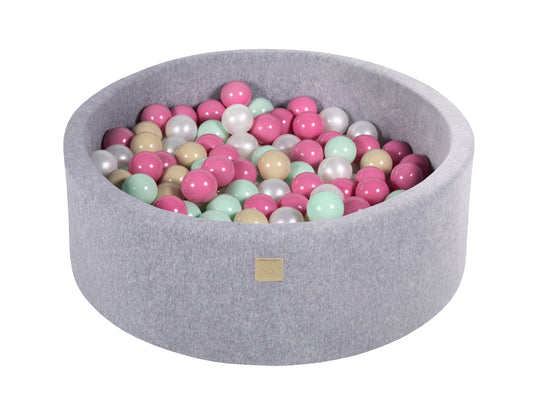 Velvet Light Gray Ball Pit