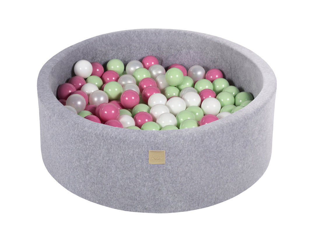 Velvet Light Gray Ball Pit