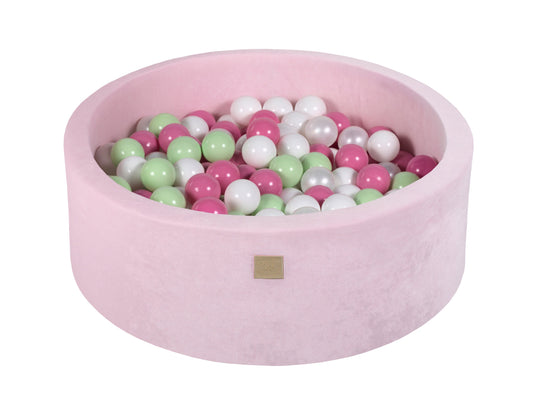 Velvet Pastel Pink Ball Pit