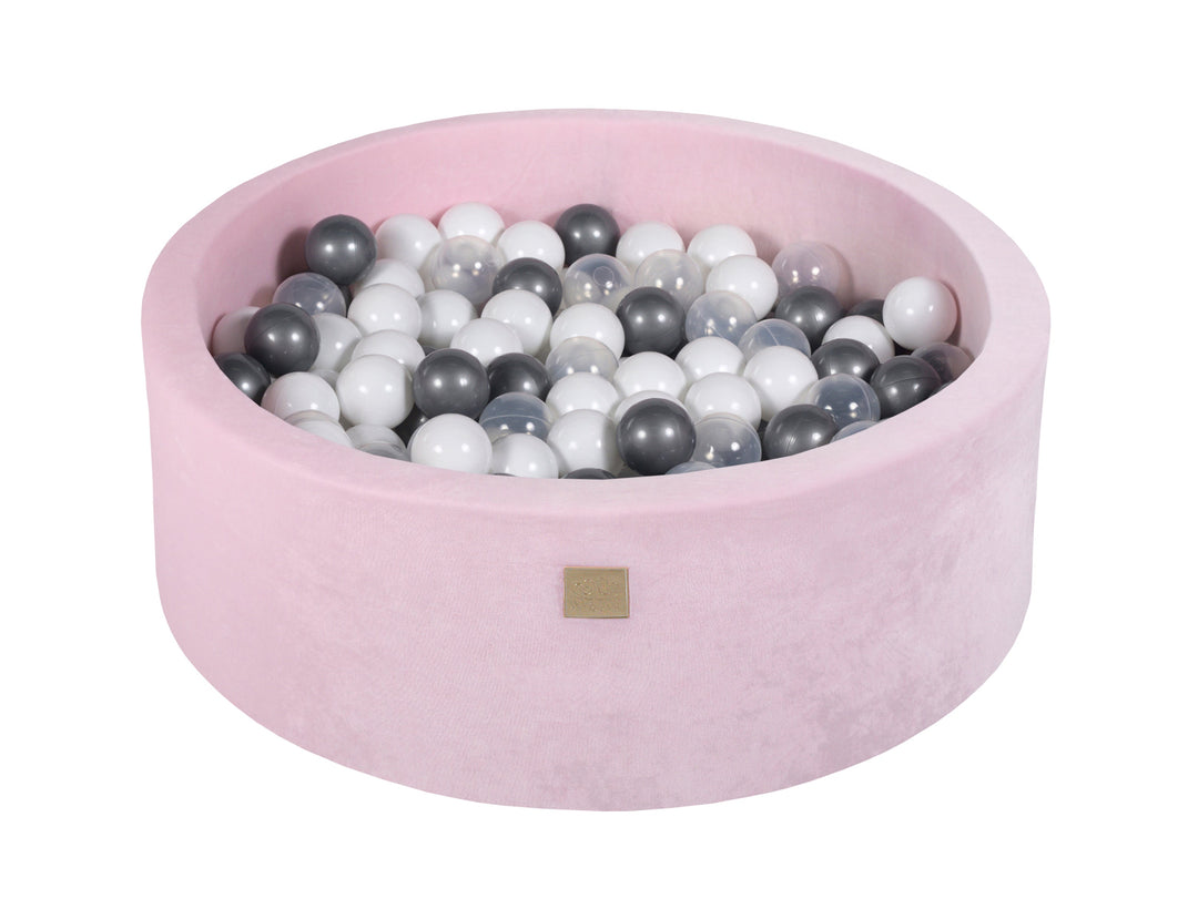 Velvet Pastel Pink Ball Pit