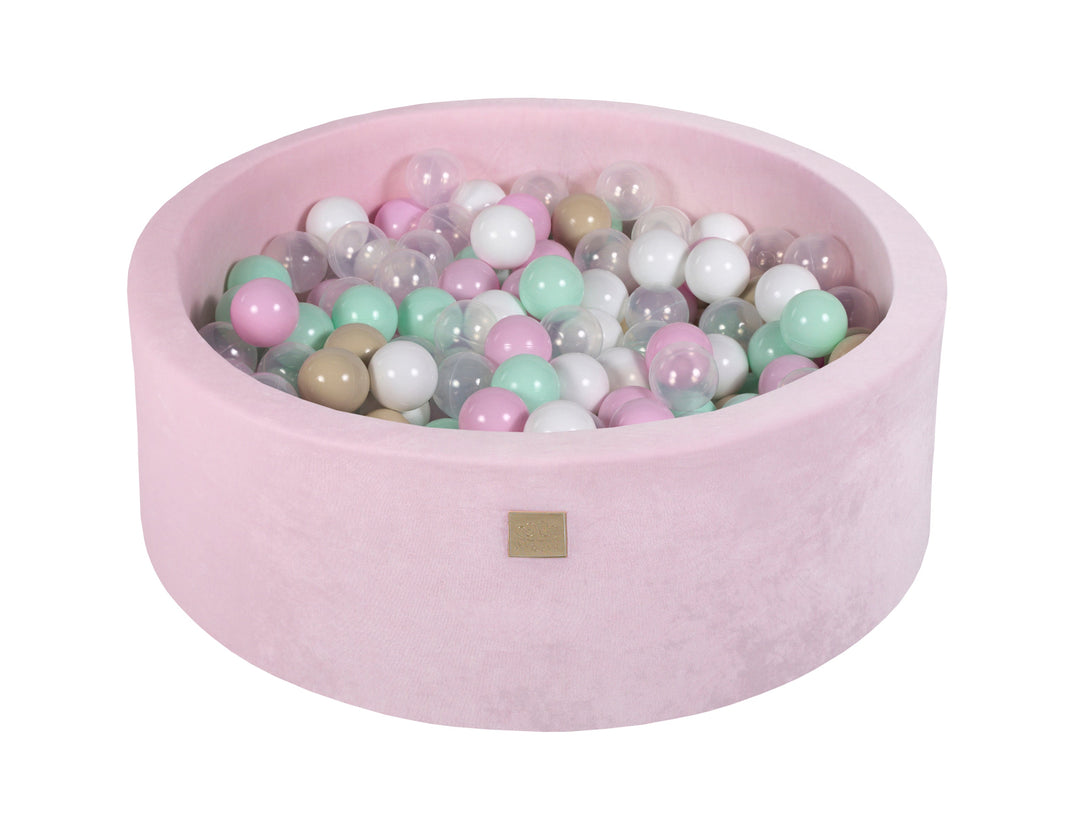 Velvet Pastel Pink Ball Pit