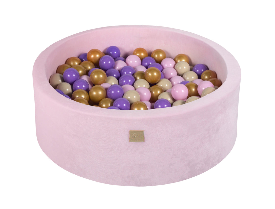 Velvet Pastel Pink Ball Pit