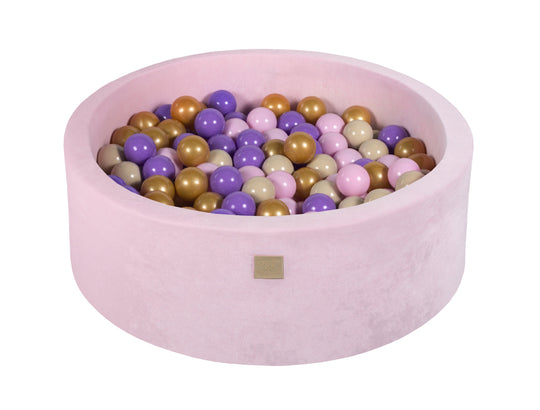 Fluwelen Pastel Roze Ballenbak