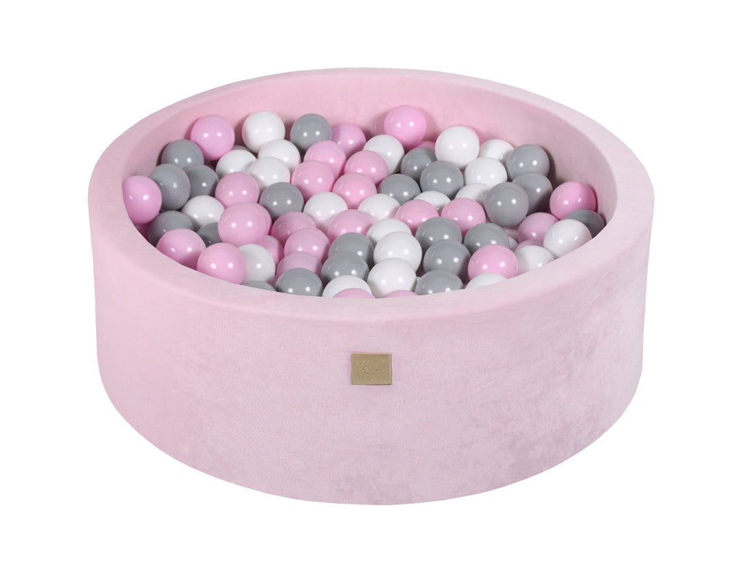 Velvet Pastel Pink Ball Pit