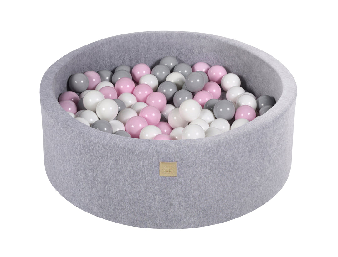 Velvet Light Gray Ball Pit