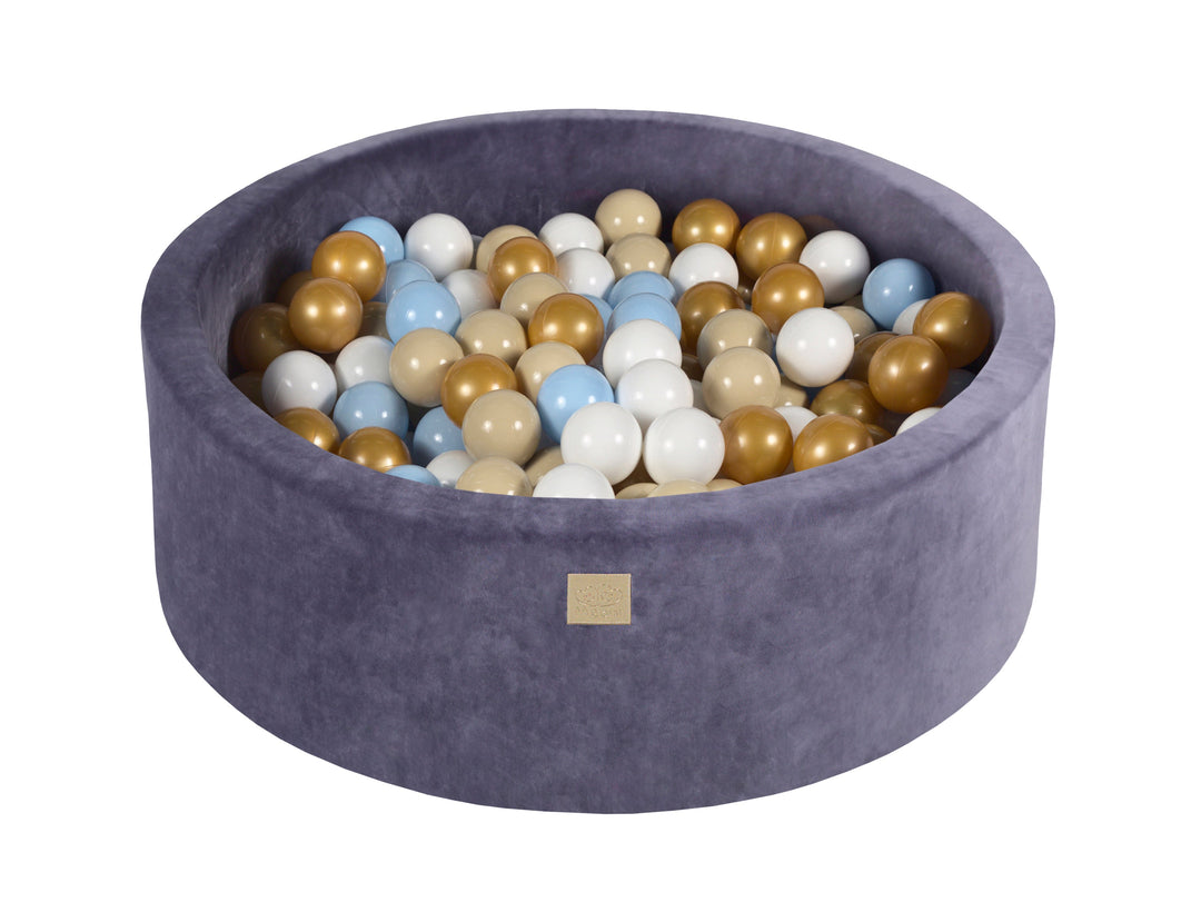 Velvet Blue-Gray Ball Pit