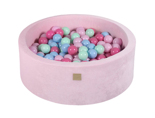 Velvet Pastel Pink Ball Pit