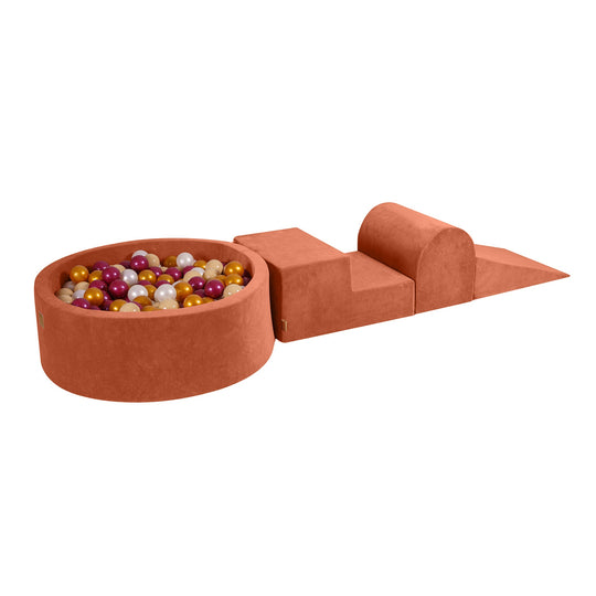 Velvet Masala Red Foam Play Set with Round Ball Pit