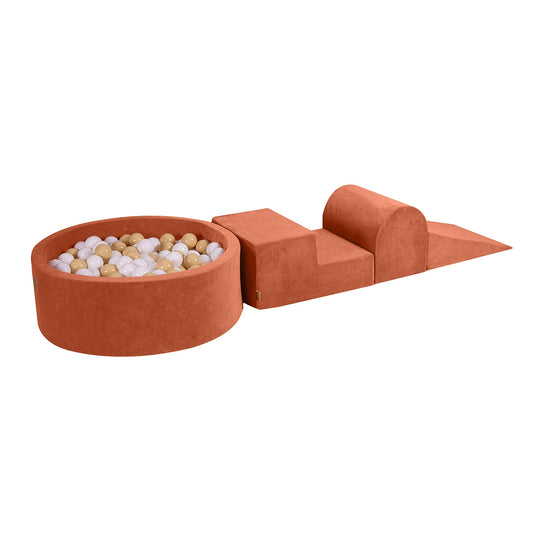 Velvet Masala Red Foam Play Set with Round Ball Pit