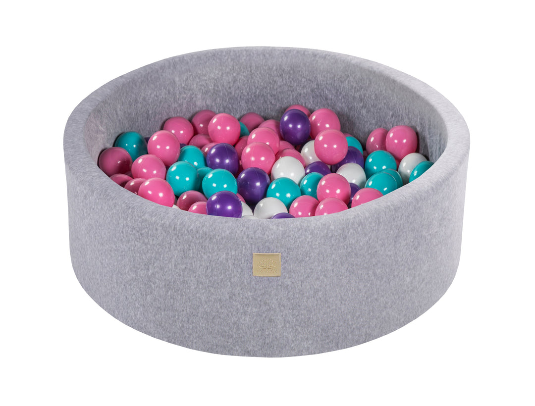 Velvet Light Gray Ball Pit