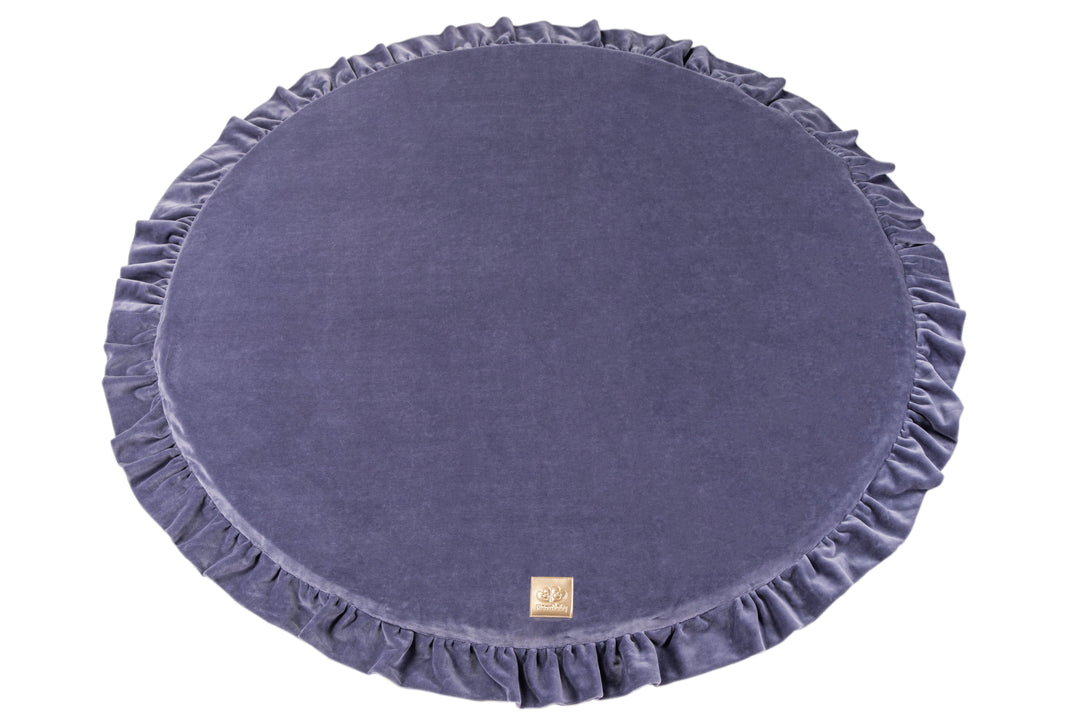 Tapis de jeu rond à froufrous