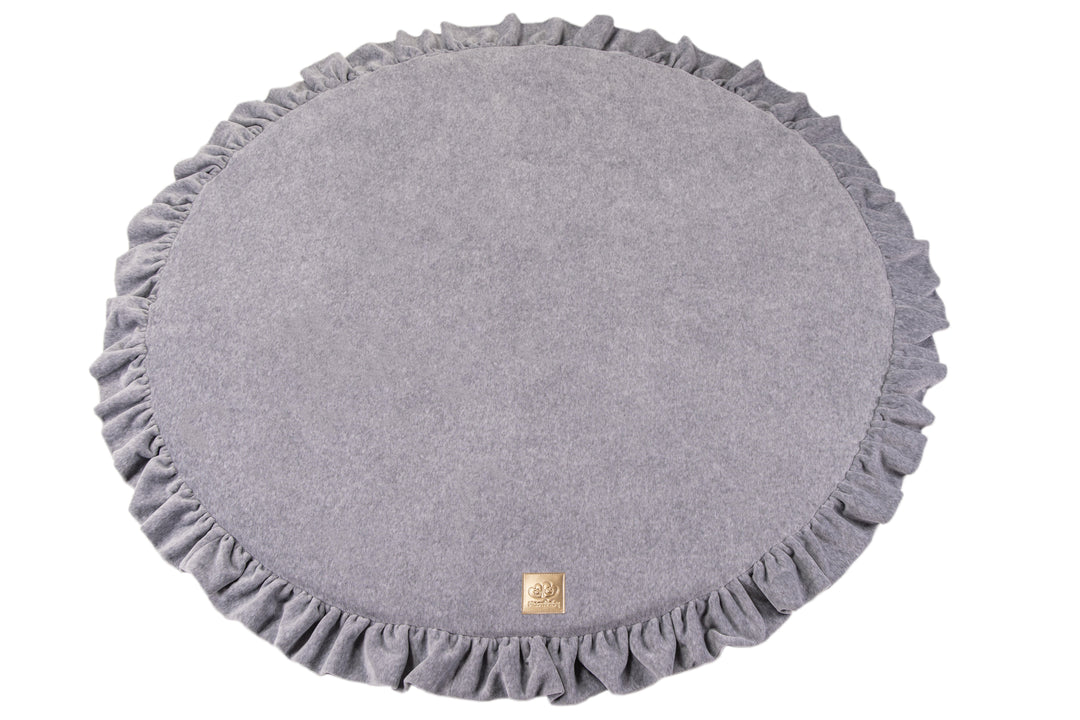 Tapis de jeu rond à froufrous