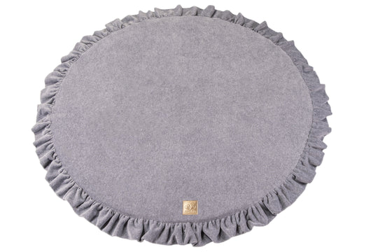 Tapis de jeu rond à froufrous