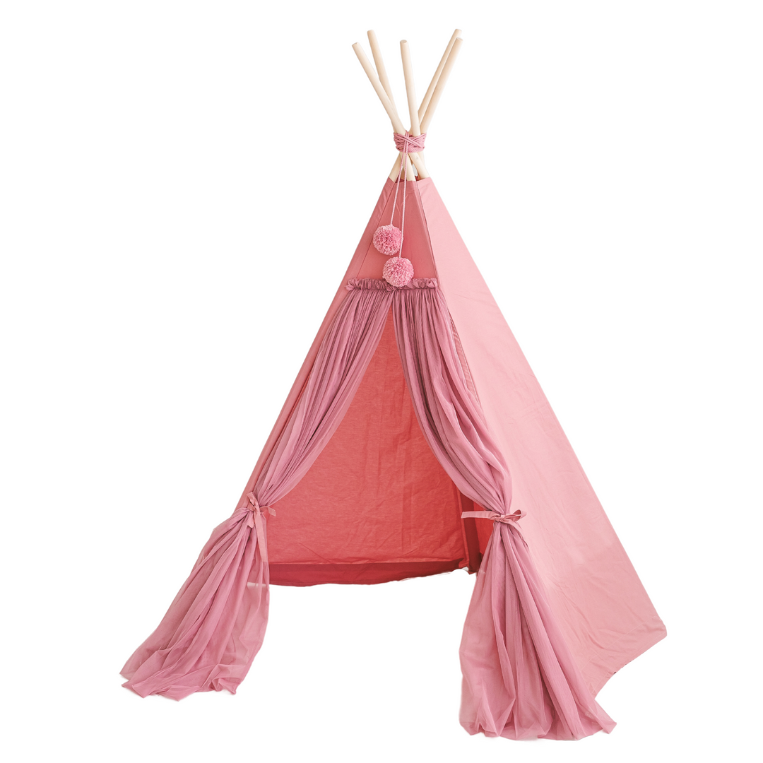 Tente de jeu Fairy Kids avec tulle rose